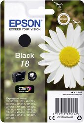 Epson atrament T1801, 18 tusz oryginalny  Czarny C13T18014012