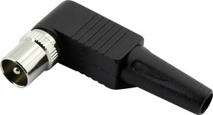 Złącze koncentryczne kątowe z reduktorem naprężeń TRU COMPONENTS 1372218    1 szt.