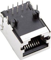 złącze żeńskie do wbudowania poziomego RJ45 BEL Stewart Connectors SS64800-031F Ilość styków: 8P8C 1 szt.