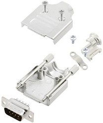 Zestaw listew męskich D-Sub TRU COMPONENTS TCMHDM09DBPK 7708440, rzędy: 2, styki: 9, 180 °, 1 szt.