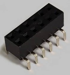 Listwa gniazdowa dwurzędowa z Dual Entry 2x6-biegunowy, prosta, pozłacana, raster 2,54 mm, wysokość 5,0mm, Izolacja nylonowa 9T, bez możliwości oddzielenia BKL Electronic 10122230 Listwa złączy żeńskich (standardowa) 1 szt.