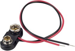 Klips baterii TRU COMPONENTS 18-0094 1 x Blok. 9 V , Złącze zatrzaskowe, (D x S x W) 24.5 x 11.8 x 7.3 mm