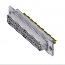 Złącze żeńskie D-Sub Deltron Connectors DTS37SZ/2, rzędy: 2, styki: 37, 180 °, 1 szt.