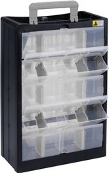 Magazynek na małe części Allit VarioPlus DrawBox C 40 466260  (S x W x G) 300 x 465 x 155 mm czarny, szary 1 szt.