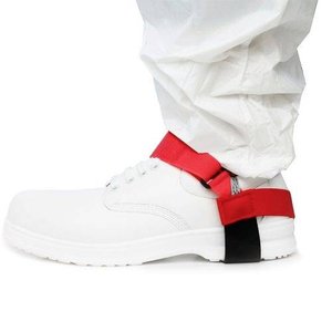 Zapięcie na piętę - rzep w kolorze czerwonym lub niebieskim Antistat Mocowanie pięty ESD 1 szt. czerwony 068-0003