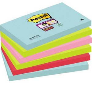 Karteczka samoprzylepna Super Sticky Miami 6556SMI 127x76mm 6 szt./op. Notatka samoprzylepna Post-it 6556SMI 127 mm x 76 mm  540 ark.