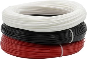 Filament do drukarek 3D PETG Renkforce RF-4738590, Średnica filamentu: 1.75 mm, 600 g, czarny, biały, czerwony