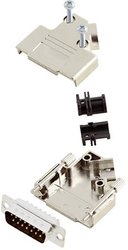 Zestaw listew męskich D-Sub TRU COMPONENTS TCD45PKM15DMPK 7709152, rzędy: 2, styki: 15, 45 °, 1 szt.