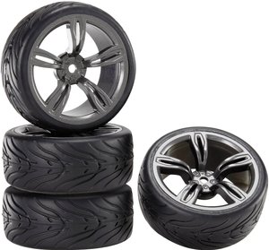 Kompletne koła w skali 1:10 Devil 5M Gun metal 4 szt. Koło kompletne Reely RE-6755052 1:10 Devil 4 szt.