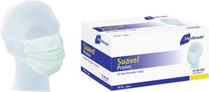 Maska chirurgiczna Suavel® Protec z elastycznymi pętlami na uszy, niebieska, typ IIR Półmaska Suavel® Protec 80-902, 50 szt.