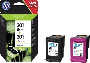 HP  301  Tusz  Czarny, Cyjan, Magenta, Żółty  N9J72AE  tusz oryginalny HP 301 atrament Combi-Pack tusz oryginalny Czarny, Cyjan, Magenta, Żółty N9J72AE Tusz