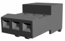 Listwa kołkowa, żeńska, standardowa TE Connectivity MTA-100 3-640441-3, wire-to-wire, piny: 3, 5 A, 1 szt.