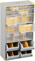 Regał warsztatowy Allit 465610, Ilość przegród: 19, (D x S x W) 300 x 165 x 565 mm