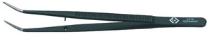 Uniwersalna pęseta 150 mm, końcówki 6-calowe, lekko zaokrąglone, szerokość 15 mm, wygięte, czarna powłoka Pęseta precyzyjna C.K  T2315 150 mm