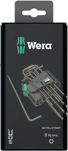 Zestaw kluczy trzpieniowych Wera 967 PKL/9 SB SiS 05073598001 TORX wewnętrzny 9 szt.