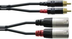 Przejściówka Cordial CFU 3 MC [2x złącze męskie XLR - 2x złącze męskie RCA/cinch] 3.00 m