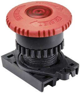 Przycisk grzybkowy zatrzymania awaryjnego TRU COMPONENTS S2ER-E4R TC-10344028, 1 szt.