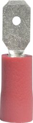 Wtyk płaski 392805, częściowa izolacja PCW, 4.8x0.5 mm, 0.5-1.0 mm2, czerwony