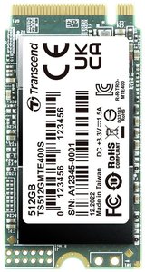 Dysk wewnętrzny SSD M.2 PCIe NVMe 2242 512 GB Transcend MTS400S PCIe NVMe 3.0 x4 Produkt nowy