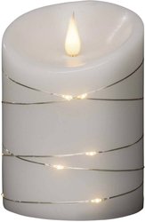 Konstsmide 1844-190 Świeca LED   biały ciepła biel (Ø x W) 100 mm x 140 mm z efektem 3D, z przełącznikiem