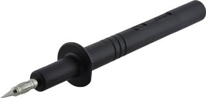 Zabezpieczona końcówka pomiarowa złącze wtykowe, 4 mm CAT II 1000 V czarny SKS Hirschmann PRUEF 2700