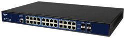 Przełącznik ALLNET w pełni zarządzany 26 portów Gigabit / 22x LAN / 4x SFP / bez wentylatora / 19&quot, / &quot,ALL-SG8626M&quot, Allnet ALL-SG8626M Switch sieciowy zarządzalny  26 Portów 10 / 100 / 1000 MBit/s