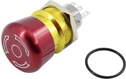 Wyłącznik awaryjny TRU COMPONENTS TC-GQ22-A-11TSB203 1602510, 250 V, 1 NO, 1 NC, 1 szt.