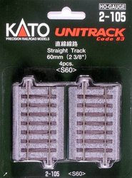 2-105 H0 Kato Unitrack Tor- prosty 60 mm