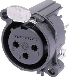 Złącze XLR montażowe żeńskie Neutrik, NC3FAAV1