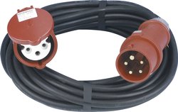 REV 0577740555 zasilanie przedłużacz  16 A czarny 10.00 m H05VV-F 3G 1,5 mm²