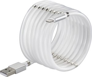 Kabel USB Renkforce, USB 2.0, Złącze męskie USB-A, Złącze męskie Lightning, 1.00 m