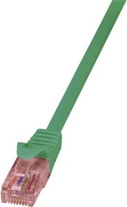 Kabel LAN LogiLink CQ2055U, 1 szt., RJ45, CAT 6, U/UTP, 2.00 m, zielony