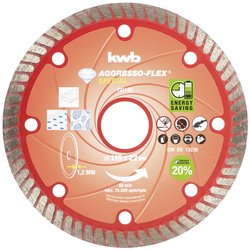 TARCZA DIAMENTOWA AGGRESSO-FLEX® DIAMANT DÜNTRENNOSENJA Tarcza tnąca prosta kwb 721140 115 mm 1 szt.