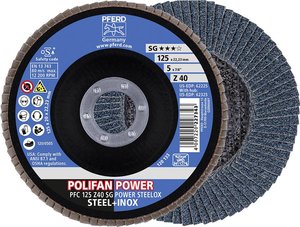 Tarcza listkowa POLIFAN PFC 125 Z 40 SG POWER STEELOX PFERD 67784125 Średnica 125 mm 10 szt.