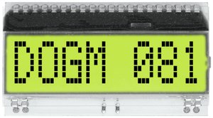 Wyświetlacz 7 segmentowy EADOGM081E-A DISPLAY VISIONS EADOGM081E-A żółto-zielony