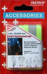 Taśma rzepowa z odblaskiem, do przyszycia element z pętelkami i haczykami (D x S) 400 mm x 30 mm żółty neonowy FASTECH® 788-777KC 2 szt.