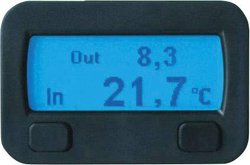 Termometr samochodowy, wewnętrzny/zewnętrzny Sinustec Check-Temp III z termostatem