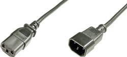Kabel Digitus AK-440201-012-S [1x złącze męskie IEC C14 - 1x złącze żeńskie IEC C13] 1.20 m