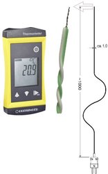 Precyzyjny termometr sekundnik, uniwersalny G1200-GTF300 Termometr Greisinger G1200-GTF300 483064, -65 - 1200 °C