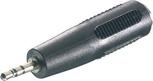 SpeaKa Professional SP-7870260  Jack Audio Przejściówka, adapter [1x złącze męskie jack 2,5 mm - 1x złącze żeńskie jack 3,5 mm] czarny