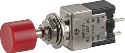 Przełącznik wciskany TRU COMPONENTS TC-PA101A1RT 1587788, 6.2 mm, 250 V/AC, 3 A, 1 szt.