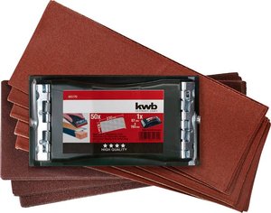 Zestaw szlifierki ręcznej PROFI, z 50 taśmami szlifierskimi 93 x 230 mm Uchwyt do szlifowania ręcznego kwb 485170     1 szt.