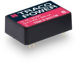 Przetwornica DC/DC, do PCB TracoPower TEN 3-2415N TEN 3-2415N, 3 W, 24 V/DC, 125 mA, 10 szt.