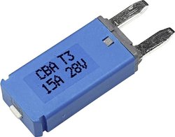 Wyłącznik instalacyjny nożowy Hansor Circuit Breaker Mini, type 3. Manual Reset, 15A CBA3 Series 15A, 28 V, 15 A, 1 szt.