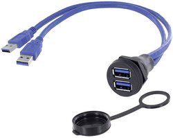 Złącze męskie USB encitech 1310-1029-05, USB Typu-A, 3.00 m, 1 szt.