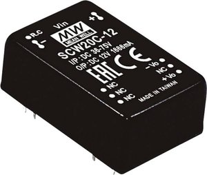 Moduły przetwornicy MEANWELLL DC/DC serii SCW20 DIP24/DIL24 Obudowa Pojedyncze wyjście Stosunek napięcia wejściowego: 2:1 Moc: 20W regulowana Moduł przetwornicy DC/DC Mean Well SCW20A-05 SCW20A-05, 20 W, 4 A, 1 szt.