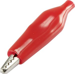 Zacisk krokodylowy TRU COMPONENTS 93038c39 1386714  Długość: 40 mm niebieski 1 szt.