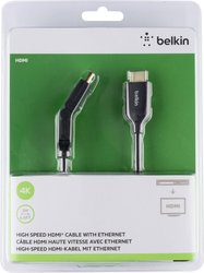 Kabel HDMI Belkin F3Y023bt2M, kanał powrotny audio, pozłacane styki, HDMI 4K, 2.00 m