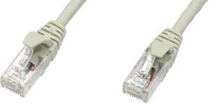 Kabel LAN Telegärtner L00002E0004, 1 szt., RJ45, CAT 5e, U/UTP, 3.00 m, szary