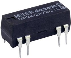 Przekaźnik typu Reed StandexMeder Electronics DIP24-2A72-21L 2 NO 24 V/DC 0.5 A 10 W DIP-8